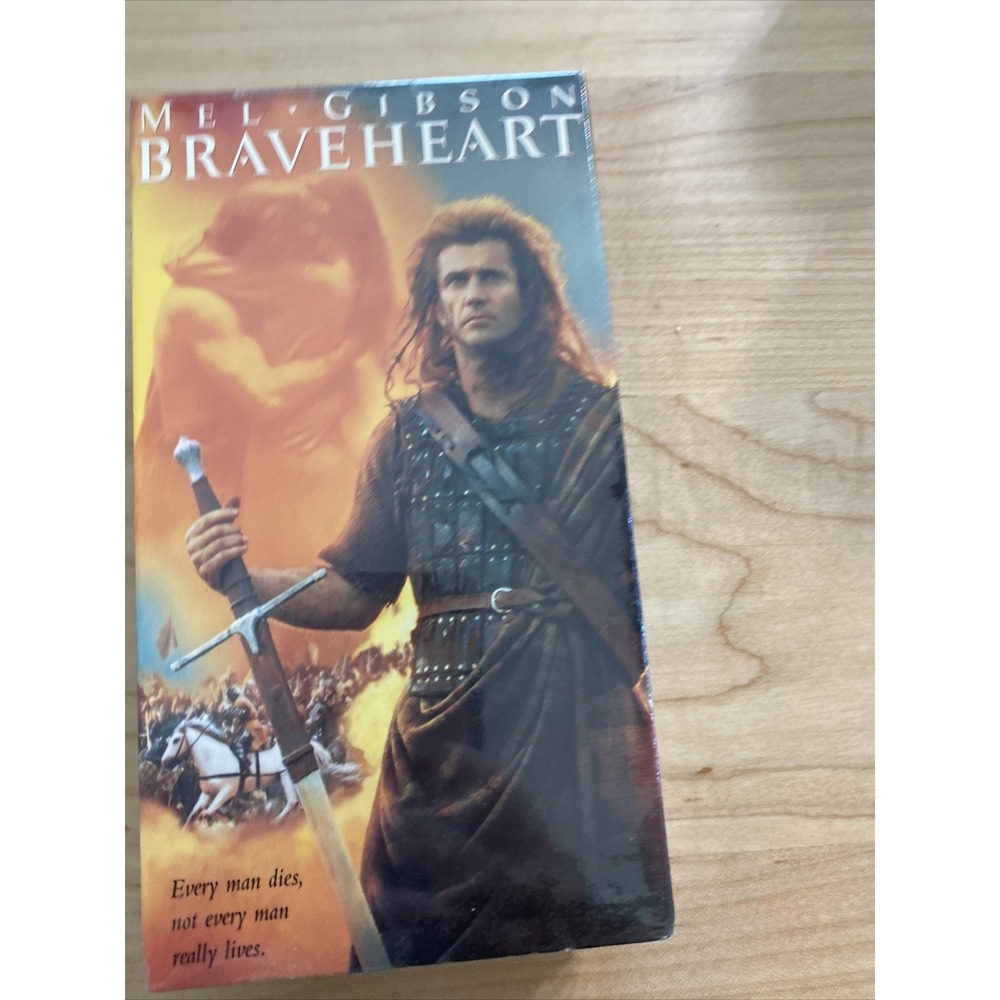 Braveheart VHS 1995 Paramount Sealed Mel Gibson Action Drama 33118 NTSC